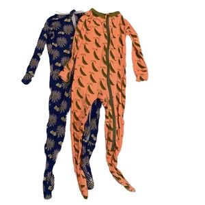 Bundle of Two KicKee Pants Footed PJs